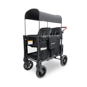 W2 Luxe Pro Double Seater Stroller Wagon - Charcoal Gray